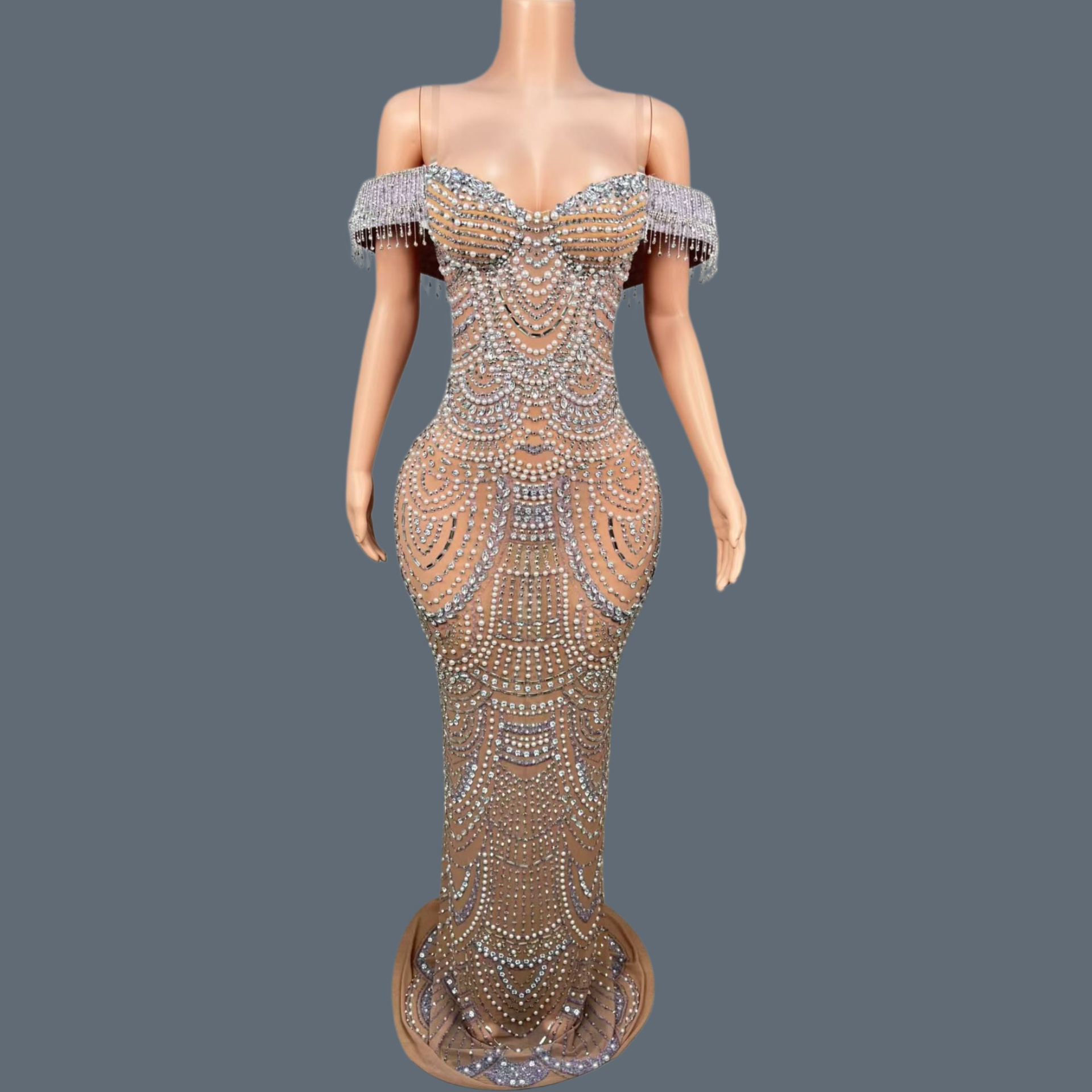 Women Formal Wear Photoshoot - Luxury Elegant Formal Strapless Long Dress