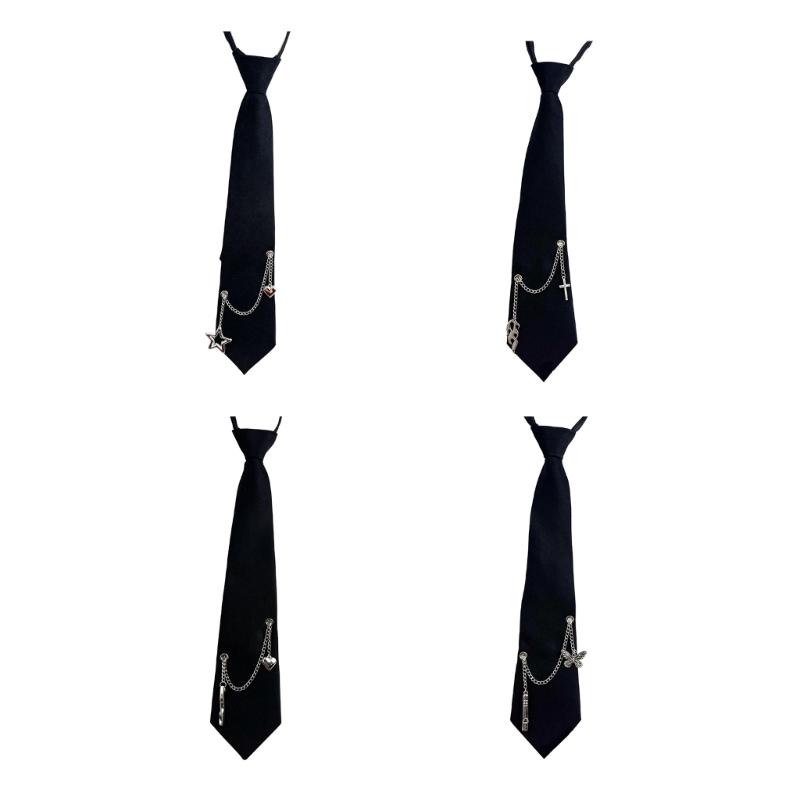 Women Formal Wear Korean - 652F Korean Fashion Necktie Zipper Closure