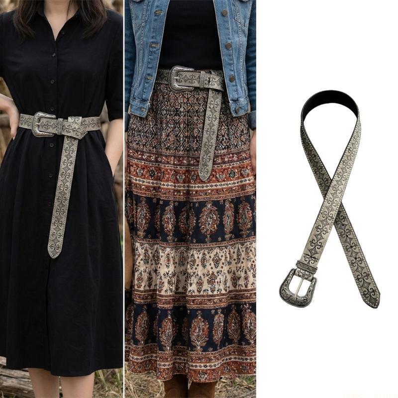 31BF Retro Western Pattern Riv - Women Formal Wear Western ulasan dan harga