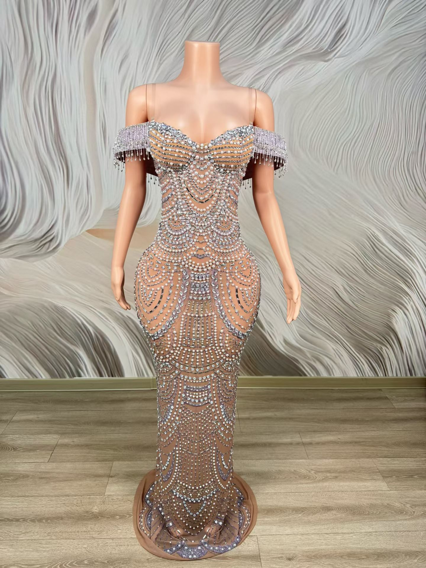 Luxury Elegant Formal Straples - Women Formal Wear Photoshoot ulasan dan harga