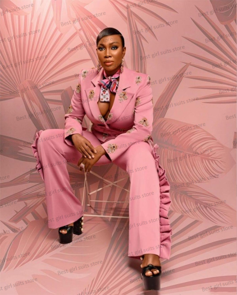 Pink Wedding Women Suit Set Bl - Women'S Formal Wear For A Wedding ulasan dan harga