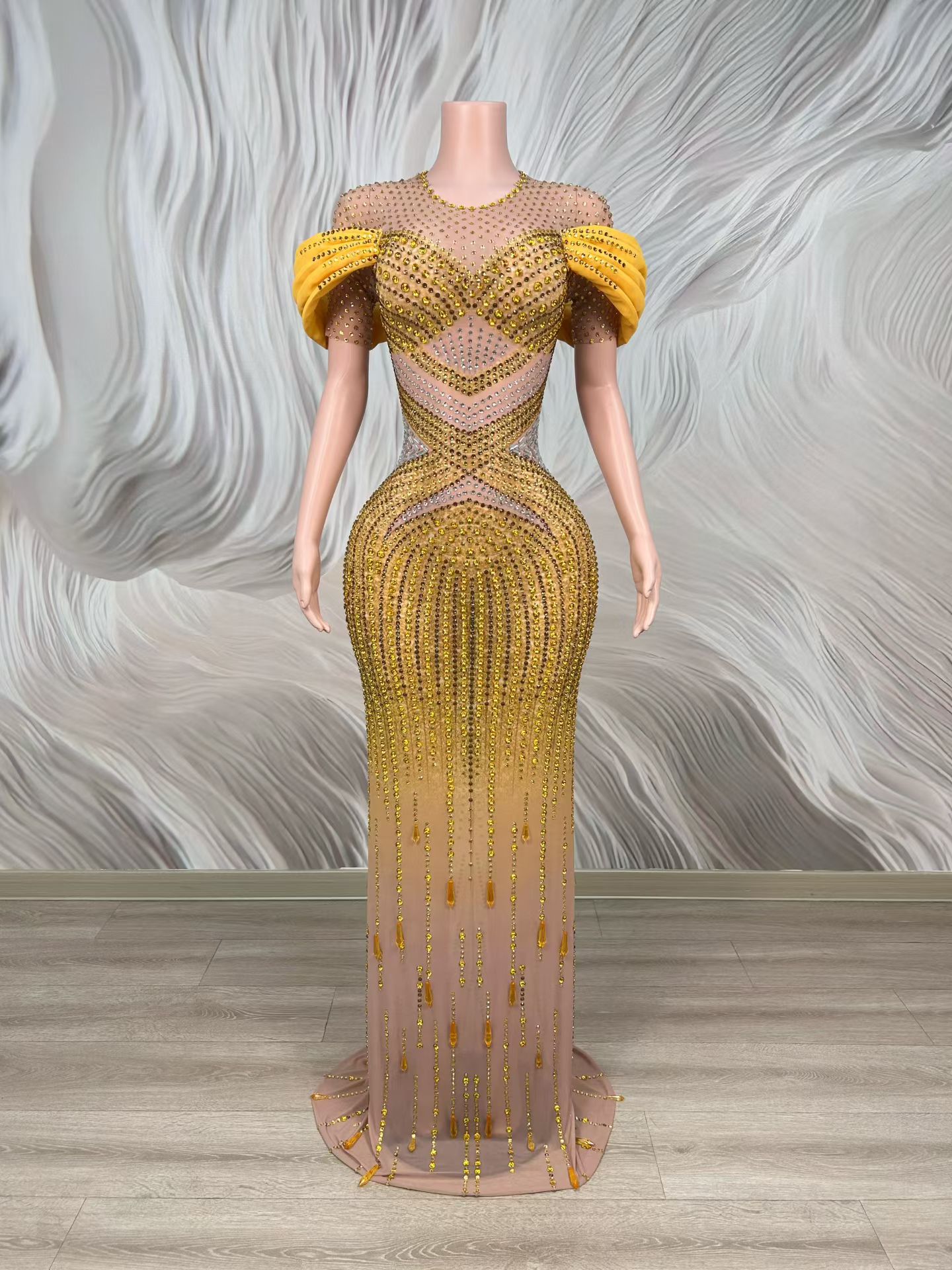 Formal Floor-length Dress Wome - Women Formal Wear Photoshoot ulasan dan harga