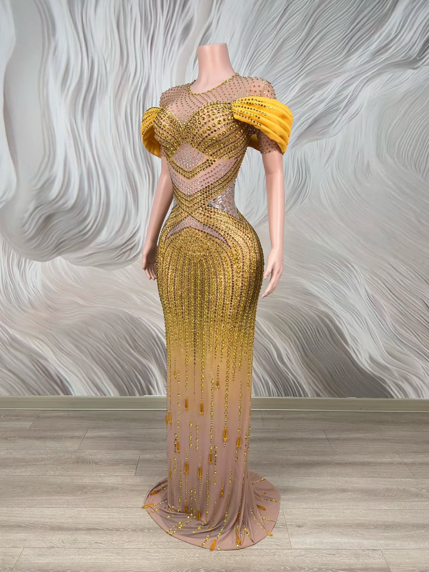 Formal Floor-length Dress Wome - Women Formal Wear Photoshoot ulasan dan harga