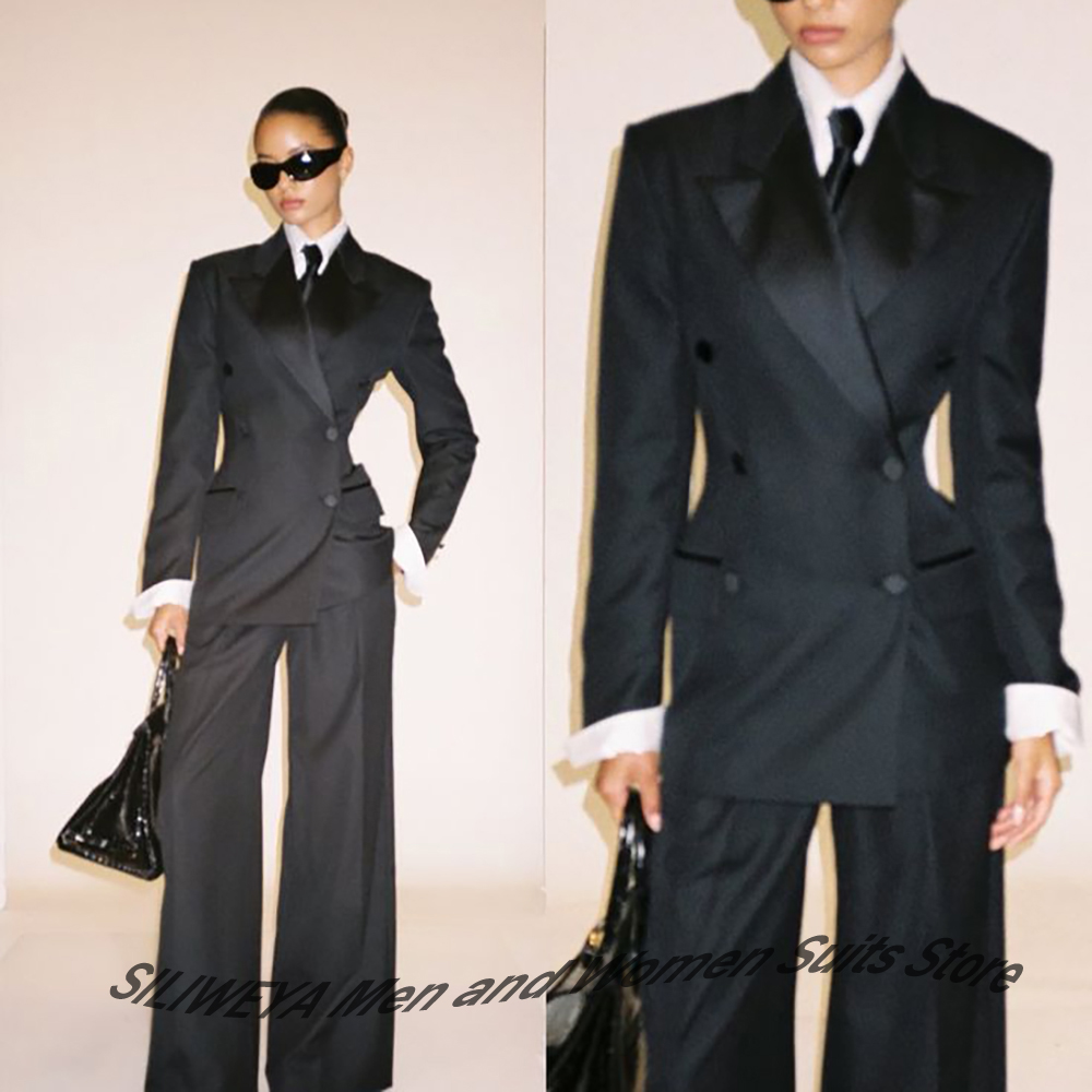 Professional Women's Black Dou - Women Formal Wear Pants ulasan dan harga