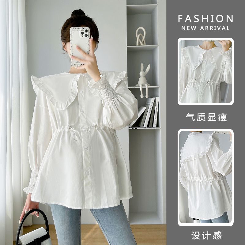 Long Sleeve Shirts Womens Cott - Women Formal Wear Korean ulasan dan harga