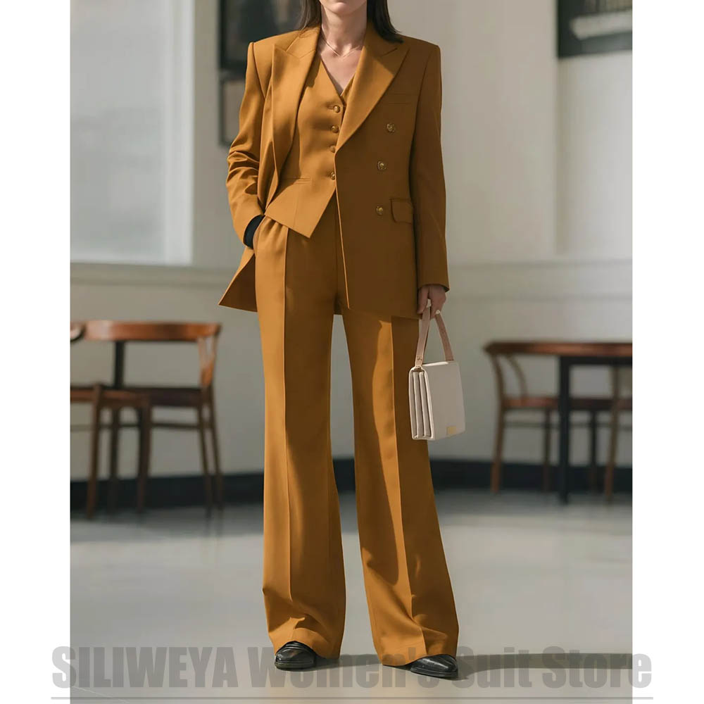 Women's Suit 3 Piece Double Br - Women Formal Wear Tailor ulasan dan harga
