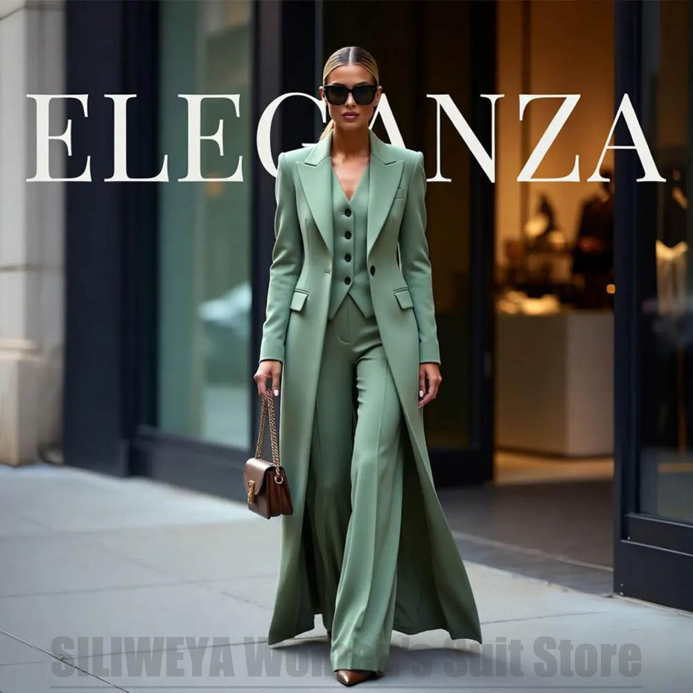 Chic Women's Suit Set Three Pi - Women Formal Wear Pants ulasan dan harga