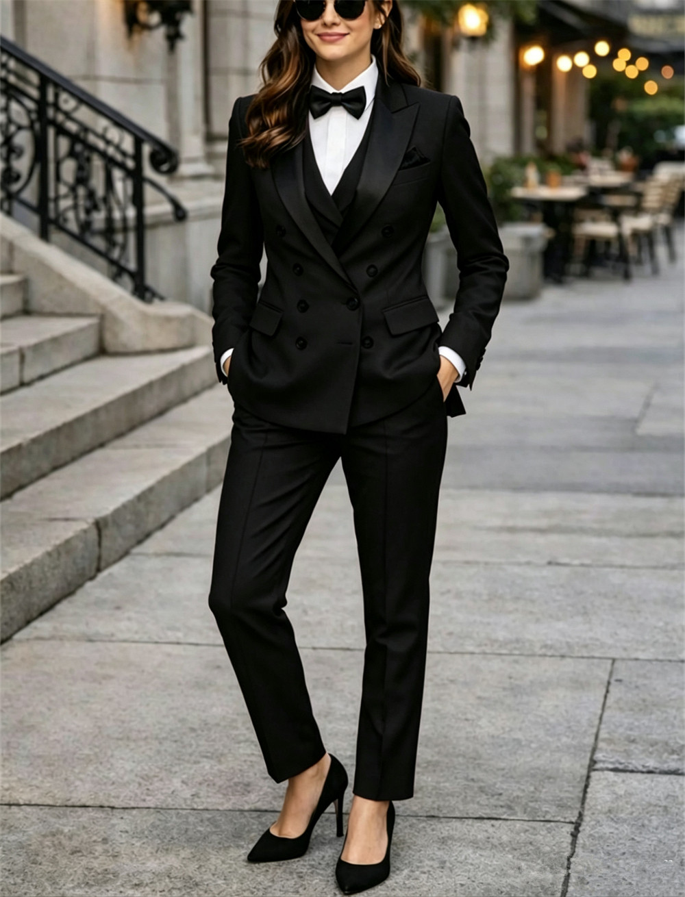 Double Breasted Women's Suits  - Women Formal Wear Tailor ulasan dan harga