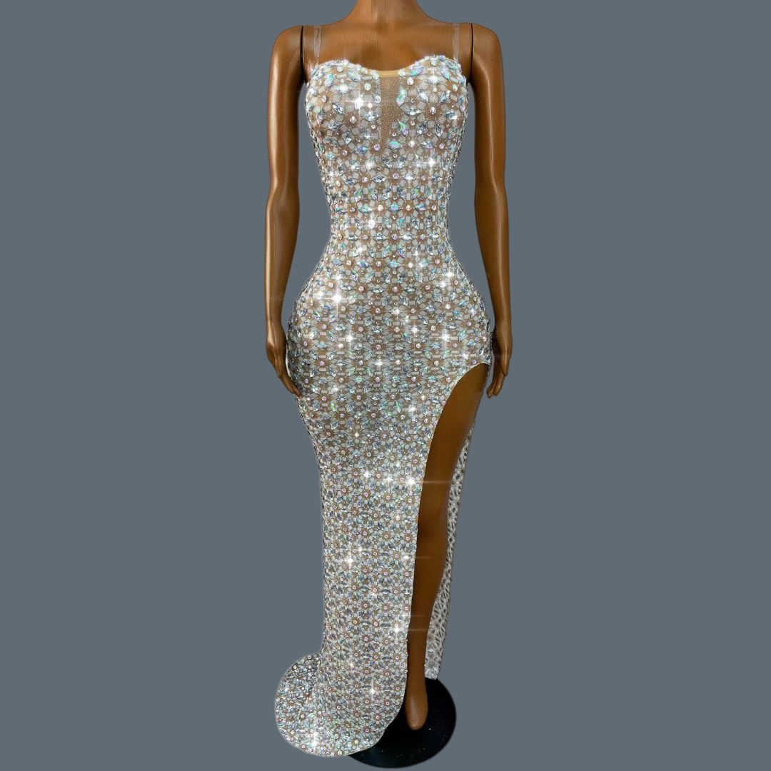 Formal Strapless High Side Sli - Women Formal Wear Photoshoot ulasan dan harga