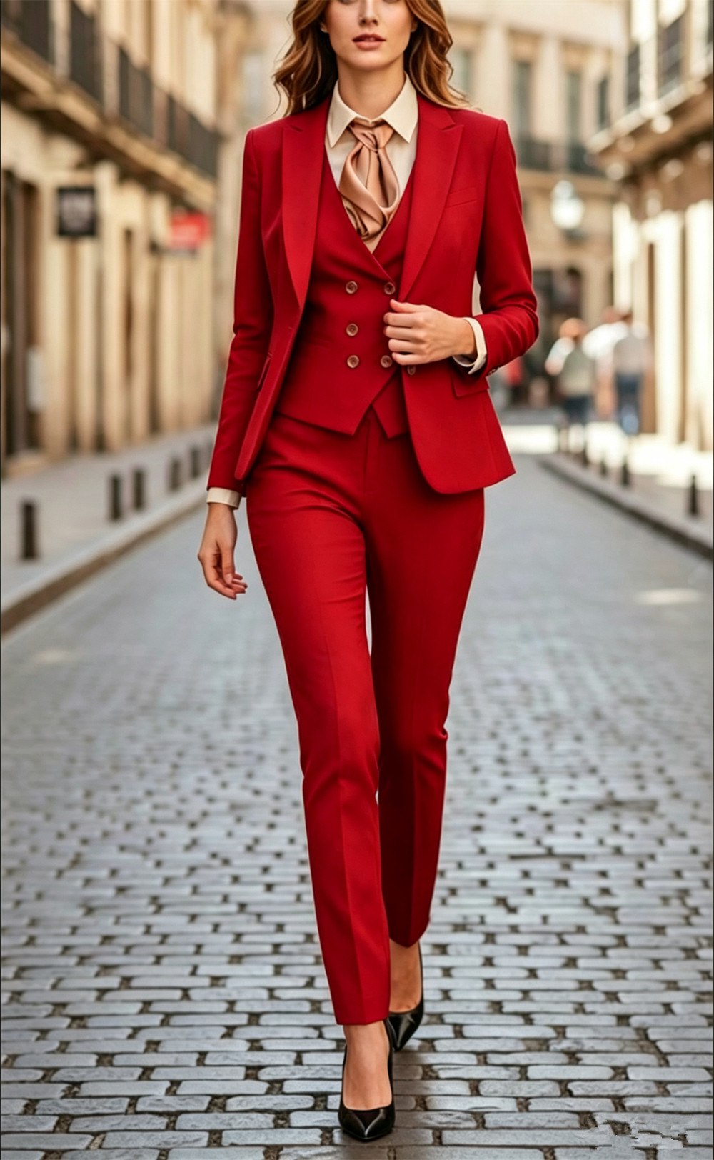 Women’s Black 3 Pieces Suit Se - Women Formal Wear Tailor ulasan dan harga