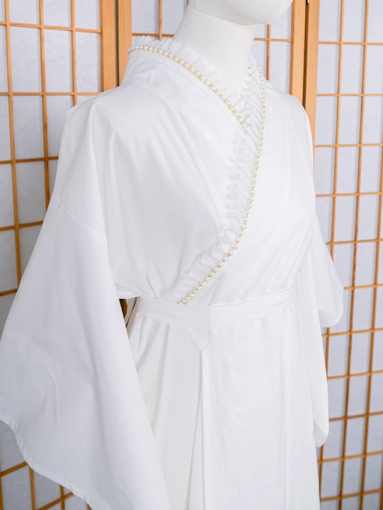 Lace-Trimmed Kimono Undergarme - Japanese Women Formal Wear ulasan dan harga