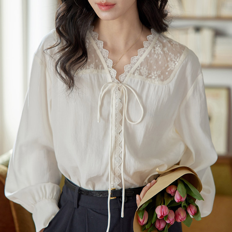 Long Sleeve Shirts Womens Sati - Women Formal Wear Korean ulasan dan harga