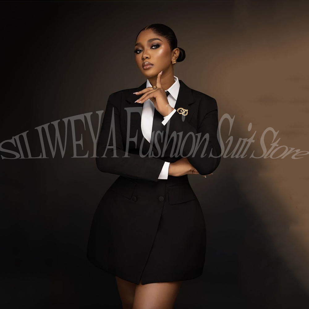 Elegant Black Women Blazer Sui - Women Formal Wear Korean ulasan dan harga