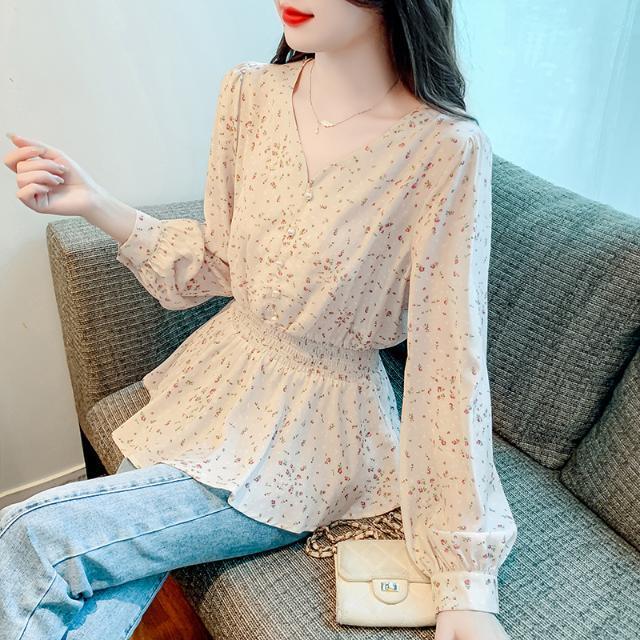 Long Sleeve Shirts Womens Plai - Women Formal Wear Korean ulasan dan harga