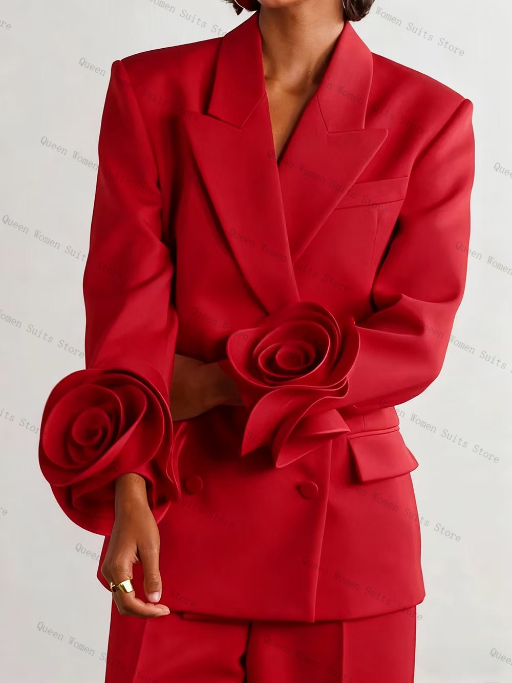 Luxury Red Women Suit Set 2 Pc - Women'S Formal Wear For A Wedding ulasan dan harga