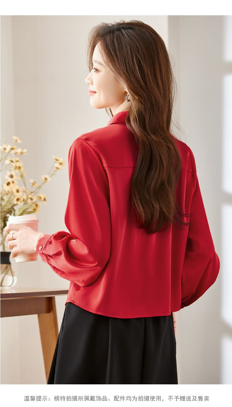 Long Sleeve Shirts Womens Cott - Women Formal Wear Korean ulasan dan harga