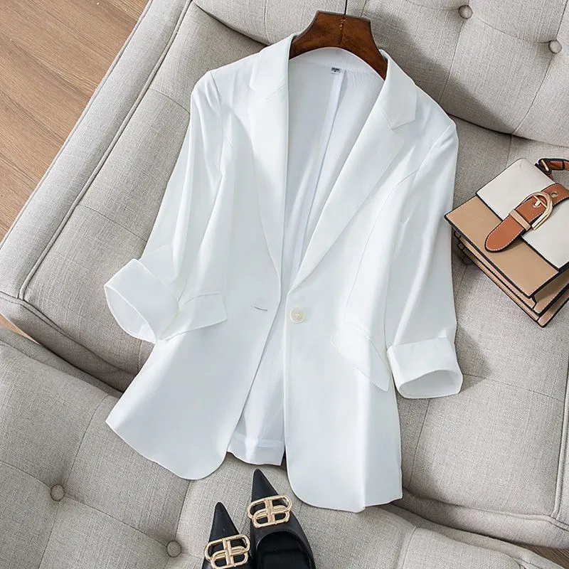 Jacket Women's Clothing Slim F - Women Formal Wear Korean ulasan dan harga