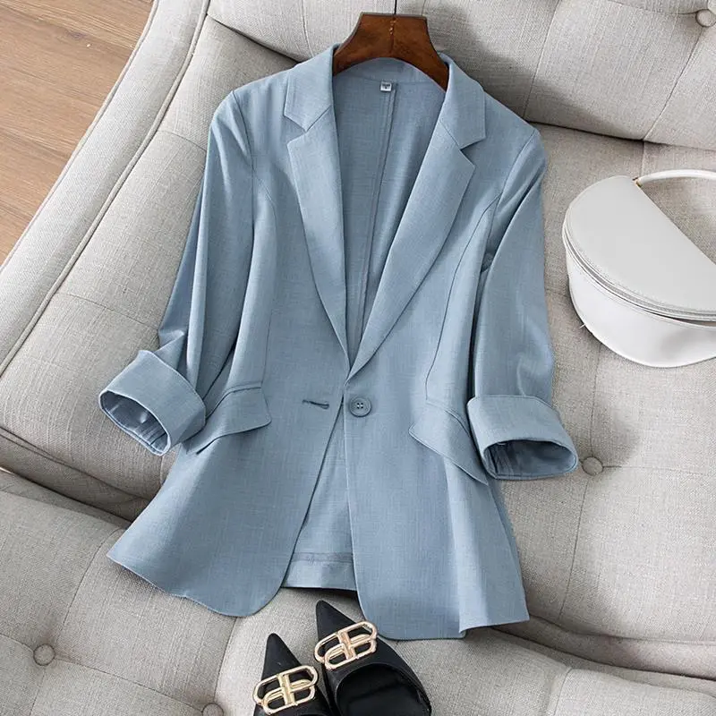 Jacket Women's Clothing Slim F - Women Formal Wear Korean ulasan dan harga