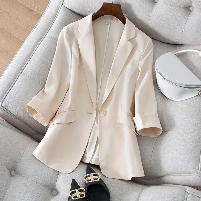 Jacket Women's Clothing Slim F - Women Formal Wear Korean ulasan dan harga