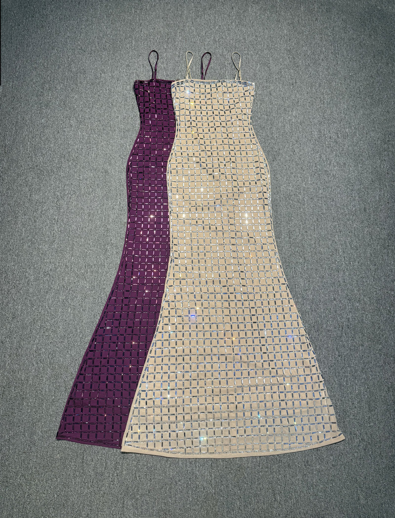 Purple Crystal Women Prom Dres - Women Formal Wear With Skirt ulasan dan harga