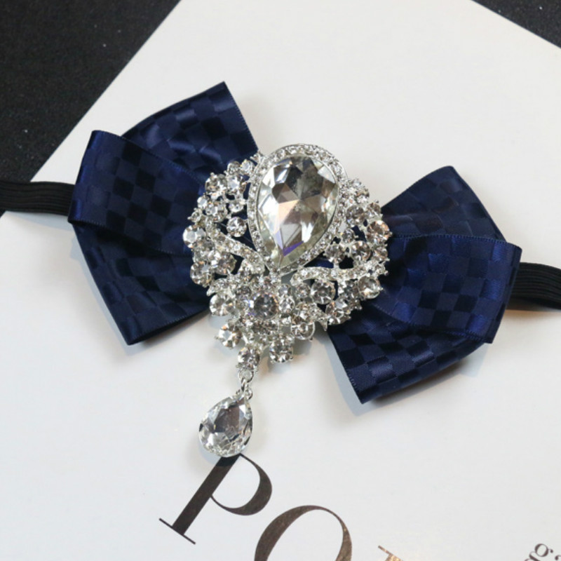 Men's Wedding Rhinestone Bow T - Women Formal Wear Korean ulasan dan harga