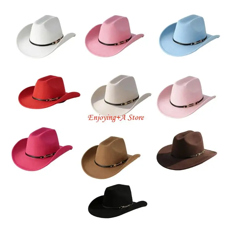 PXPB Roll Brims Cowboy Cap for - Women Formal Wear Western ulasan dan harga